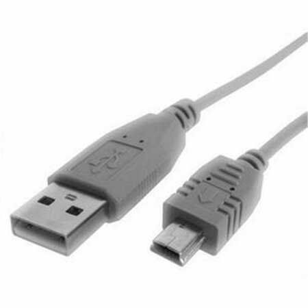 EZGENERATION USB Cable 3ft 1 x Type A 1 x Mini USB Type B Cable Gray EZ79038